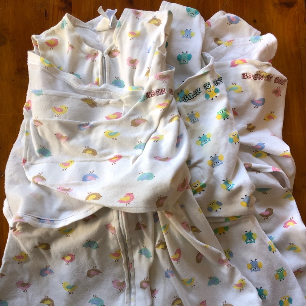 Three small (3-6 month) Halo Sleep Sack Swaddles